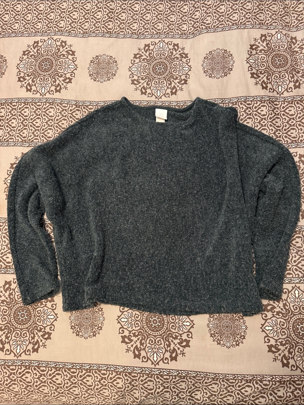 H&M Dark Green Crewneck Sweater - Cozy Relaxed Fit